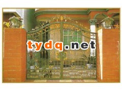 小区大门、铁艺大门、精品铁艺大门、豪华铁艺大门图2