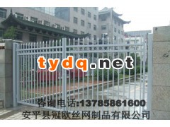 供应庭院铁艺大门，锌钢栅栏门，小区大门，围墙大门图2