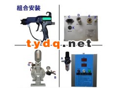 高效静电喷漆机带漆枪转喷液体油漆图1