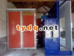 天然气加热高温房手动线  铁艺静电喷塑固化图1