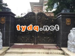 无锡小区入户铁艺门加工图2