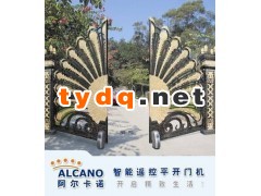 武汉别墅欧式电动大门阿尔卡诺八字平开式遥控开门机图1