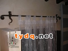纯手工锻打铁艺窗帘杆图2