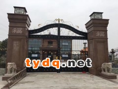 常熟欧式庭院铁艺大门图2