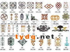 厂家加工定制各种 围墙铁艺花锻打单杆铁艺门花配件诚丰铁艺公司图2