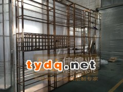 珠海酒窖酒架不锈钢工程批量订制|高档会所红酒架隔断图2
