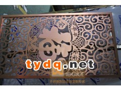 居家“平安福“”高端定制不锈钢镂空屏风图3