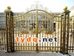 北京通州安装小区大门、小别墅大门、欧式铁艺图2