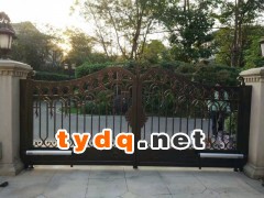 欧式庭院门单双开铁艺大门防盗门户外别墅院门花园进户门小区大门图2