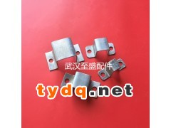 供应锌钢护栏围栏栅栏铝艺护栏立柱固定件几形架连接件加厚几字架图1