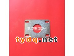 供应锌钢护栏围栏栅栏铝艺护栏立柱焊接底板地面固定件加大长底板图1