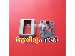 供应锌钢护栏围栏栅栏铝艺护栏矩形墙体连接件与矩形长装饰盖图1