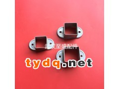 供应锌钢护栏围栏栅栏阳台围栏管件连接件镀锌底座图1