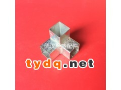供应锌钢护栏围栏栅栏护栏连接件配件铁方管三通图1