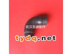 供应锌钢护栏阳台围栏楼梯扶手九十度塑料连接件配件圆管弯头图1