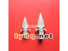 供应锌钢护栏铝艺护栏围栏栅栏铝艺标头长款矛头标头图1