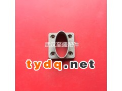 供应锌钢铝艺护栏围栏栅栏管件连接件底座椭圆铝底座图1