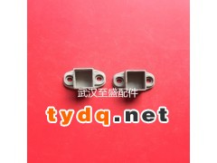 供应锌钢铝艺护栏围栏栅栏配件铝制管材连接件实心带底底座图1