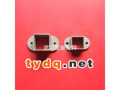 供应锌钢铝艺护栏围栏栅栏配件管材铝制连接件平孔铝底座图1