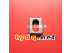 供应锌钢铝艺护栏围栏栅栏腰圆管用装饰底盖脚盖矩形腰圆盖图1