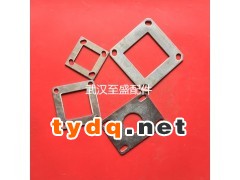 供应锌钢铝艺护栏围栏栅栏配件立柱固定底板铁底板配件图2