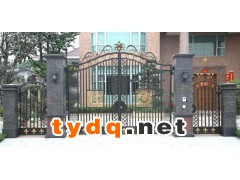 豪华别墅大门高档小区铁艺大门庭院铝艺大门【无锡厂家】