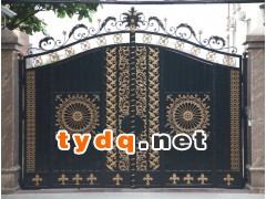 豪华别墅大门高档小区铁艺大门庭院铝艺大门【无锡厂家】图2