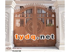 供应订制各种款式铝艺大门图2