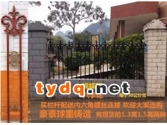 镇江铁艺围墙栏杆，组装式围墙栏杆批发图2