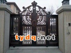 供应无锡高档别墅铝艺大门图2