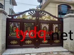 无锡别墅自动铝艺大门图3