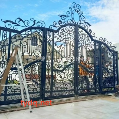 无锡铁艺大门设计定做厂家{出口新加坡}