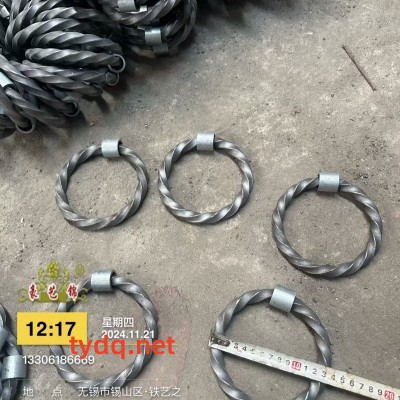 麻花方钢圆环{铁拉环}图2