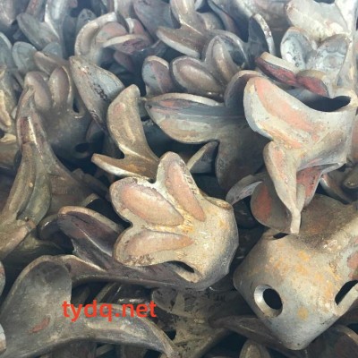 铁艺配件 楼梯大门围栏装饰花 锻打花叶图2