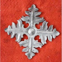 铁艺配件 楼梯大门围栏装饰花 锻打花叶