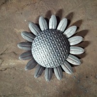 铁艺配件 楼梯大门围栏装饰花 锻打花叶