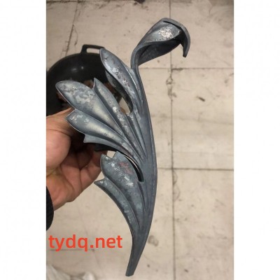 铁艺配件 楼梯大门围栏装饰花 锻打花叶