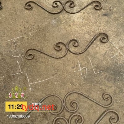 铁艺大门护栏配件-S型花图2