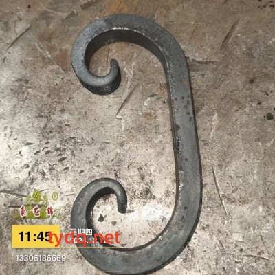 铁艺大门护栏配件-C型花图2