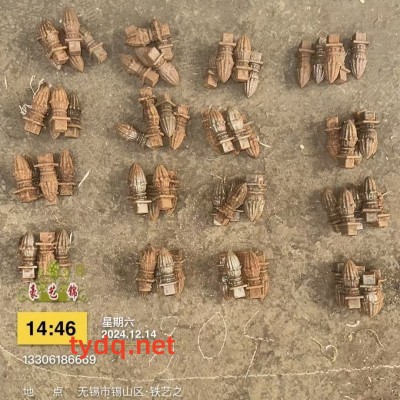 铁艺配件厂家批发-花叶柱头（多款）图7
