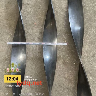 铁艺材料厂家批发-扭纹钢板麻花图8