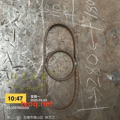 铁艺楼梯栏杆配件材料-双环花图2